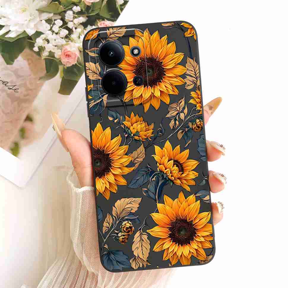 For Xiaomi Redmi 15C 4G Case Cute Couple Flower Cartoon Cover Phone Case For Xiaomi Redmi 15C Redmi15C 4G 5G Back Cover Capa