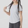 Under Armour Comfortable Breathable Round Neck Pullover Short Sleeve T-Shirt Women Tops Gray 1373399-014