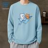 JEANSWEST LIFE Men's Cotton Long Sleeve T-Shirt - JZS Bear & Cat Graphic