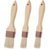 3Pcs Pastry Brush, Natural Bristle Basting Brush, Cooking Brush, Food Brush, Butter Brush, Baster Brush, BBQ Brushes