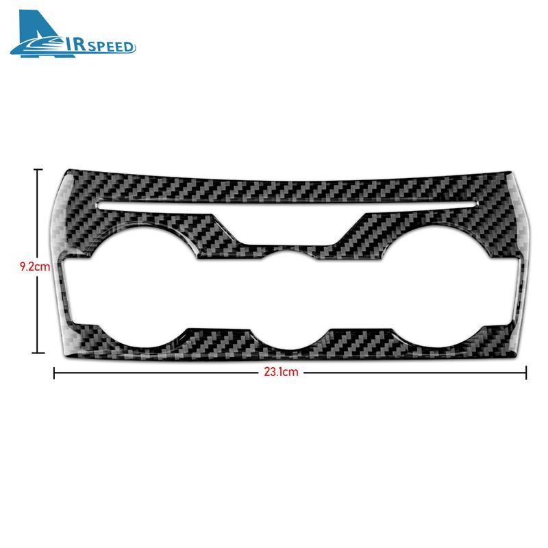 For Subaru Crosstrek 2018- Impreza 2017 2018      Soft Carbon Fiber Sticker Car Central Volume AC CD