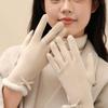 Thermal Lined Female Touchscreen Gloves Solid Color Women's Winter Thermal Gloves  Warm Equipment
