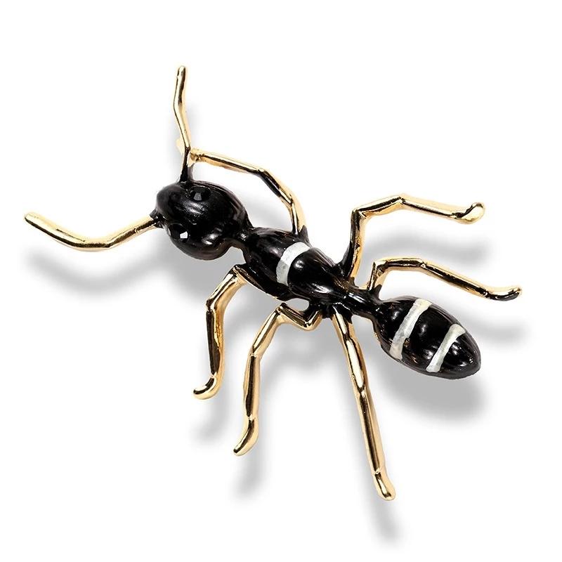 Эмалевые броши «Черный муравей» для женщин и мужчин, из сплава, большие, в виде насекомых, для банкета, вечеринки, броши-булавки, западные аксессуары