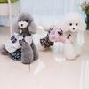 New Excellent Soft Texture Dog Jumpsuit Thin Decorative Floral Printed Pet Bowknot Summer Clothes Overalls for Dogs