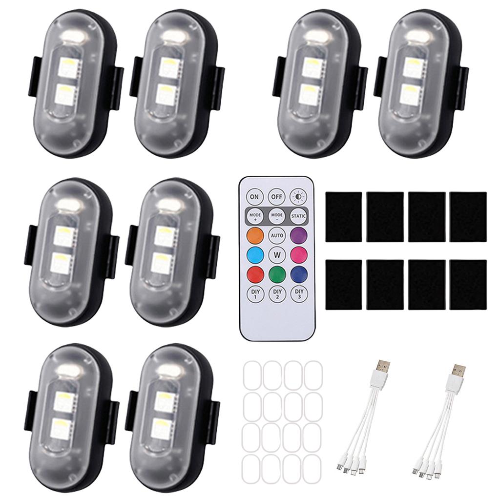 High Brightness Wireless LED Lights USB Rechargeable Waterproof LED Lights Simple Installation for Car Motorcycle Drones