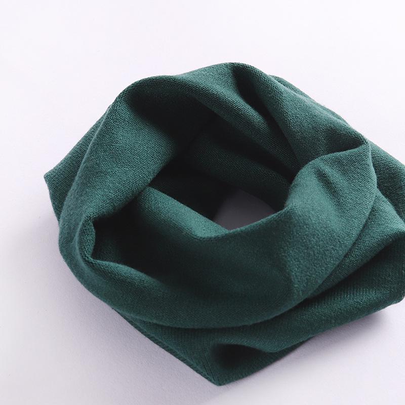 Unisex Spring & Autumn Knitted Neck Warmer Snood Pullover - Solid Color, Cold-Proof, Versatile