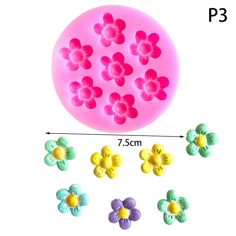 Cherry Blossom Rose Daisy Flower Silicone Mold Diy Sugarcraft Resin Tools Cupcake Baking Mould Fondant Cake Decorating Tools