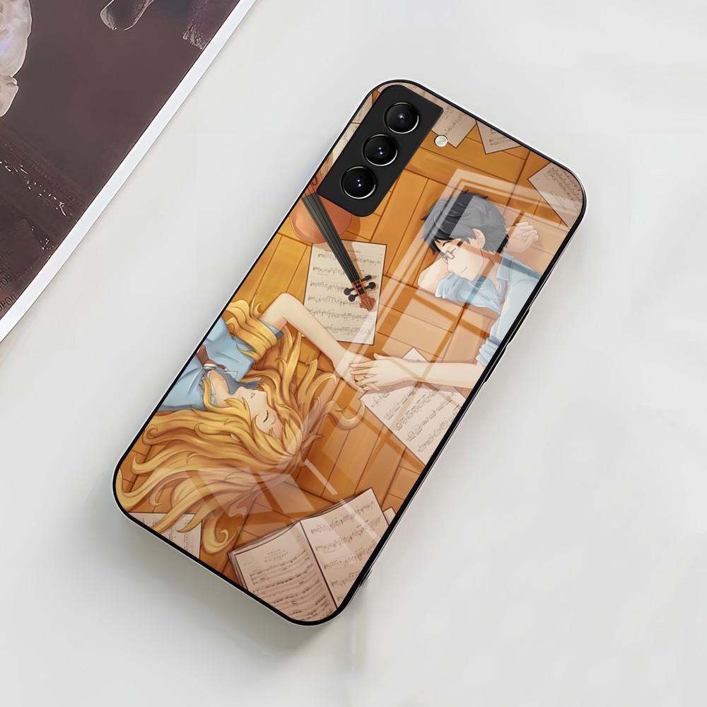 

Y-Твоя ложь в апреле Чехол для телефона из аниме для Samsung A56 A36 A26 A16 A15 A25 A35 A55 A14 A34 A24 A54 Стеклянный чехол Samsung A14