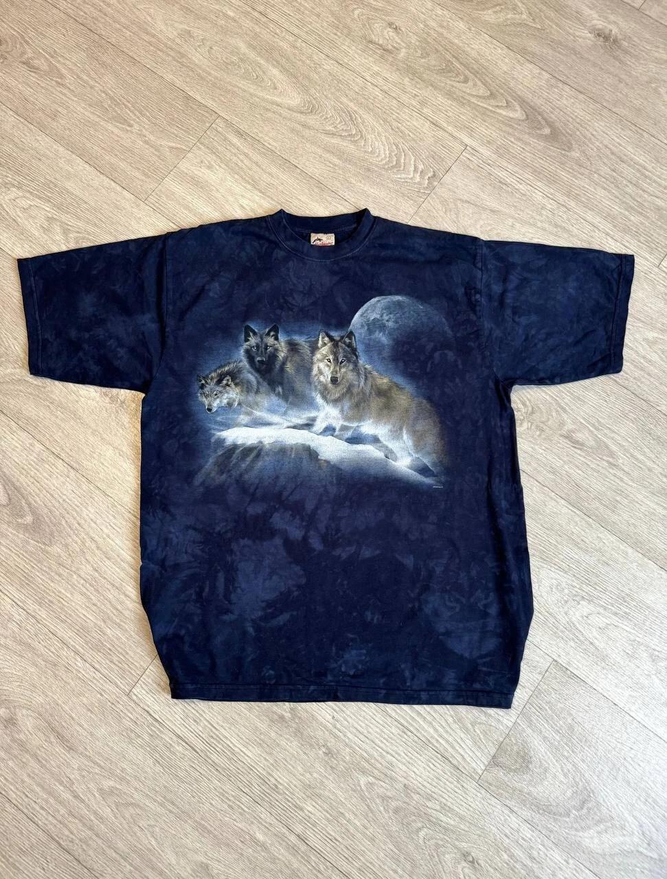 Vintage Animal Wolf Tie Dye T-shirt 3XL