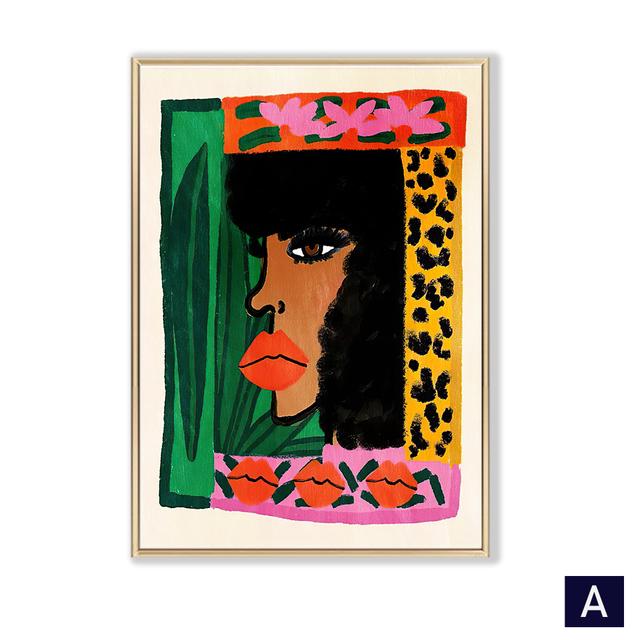 Abstract Ancient Egypt Posters And Prints Wall Pictures Boho Snake Tiger Wall Art Leopard Lady Canvas Painting For Bedroom Decor