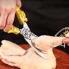 Stainless Steel Kitchen Scissors  Powerful Chicken Bone Scissors Chicken Duck Fish Cutter Shears Deli Vegetable Scissors
