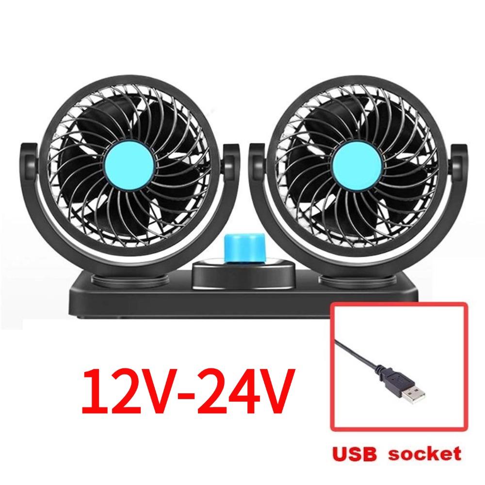 Auto-Auto-Kühler-Luftventilator, Auto-Lüfter-Zubehör, Luftkühlung, Doppelkopf-Lüfter, geräuscharm