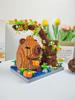 Capybara Pen Holder Panda Desktop Model Mini Building Block Toys Educational And Decorative Toy For Desk