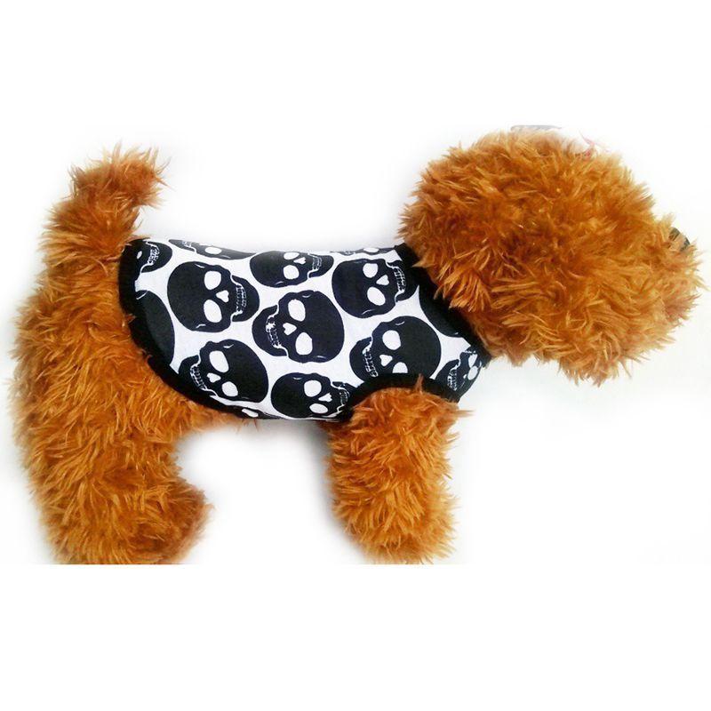 Premium Quality Halloween Pet Vest For Dogs With Stylish Skull Patterns