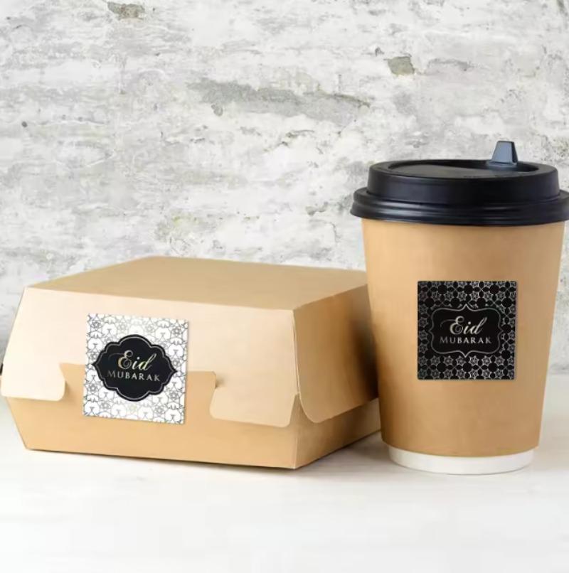 1-5Rolls Ramadan Kareem Eid Mubarak Paper Stickers Gift Packaging Seal Stickers Islam Muslim Home Decoration Ramadan Gift Label