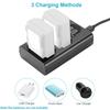 Neewer Dual USB Charger for Sony NP-FZ100 Battery For Sony ZV-E1, FX3, FX30, A1, A9 II, A7R V, A7S III, A7 IV, A6600, A7C Camera