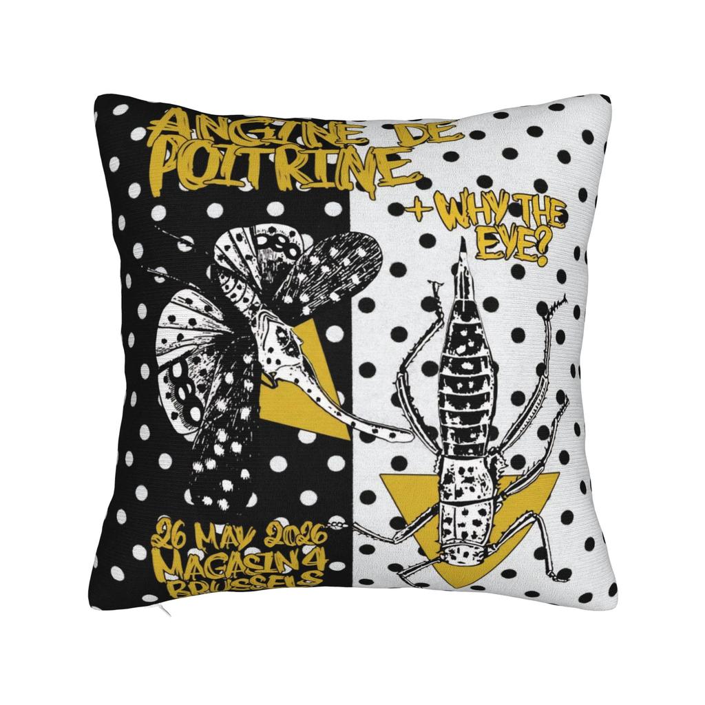 Metal Angine de Poitrine Rock Music Square Pillowcases Polyester Home Cushion Case Creative Decorative Pillow Cover