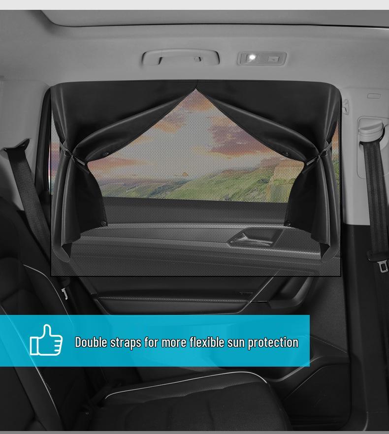 Car Sunshade Heat Insulation Privacy Curtains for Sleeping, Side Window Blocker, Baby Glass Curtain