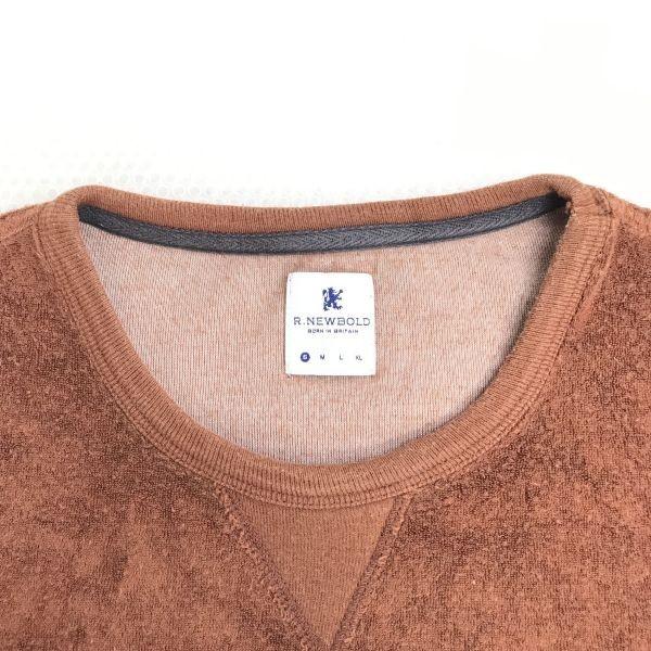 R.NEWBOLD Velour Sweatshirt Long Sleeve Brown Size S Paul Smith(USED)