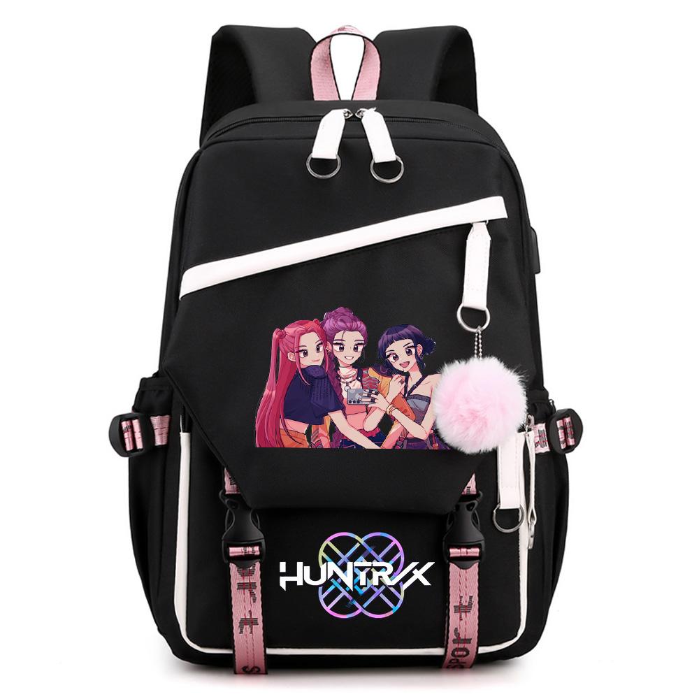 Anime K-pop Demon Hunters Printed Large Capacity Backpack for Teenger Student Girl Boy Back To School Bookbag Kid Gift Women Waterproof Travel Bag
