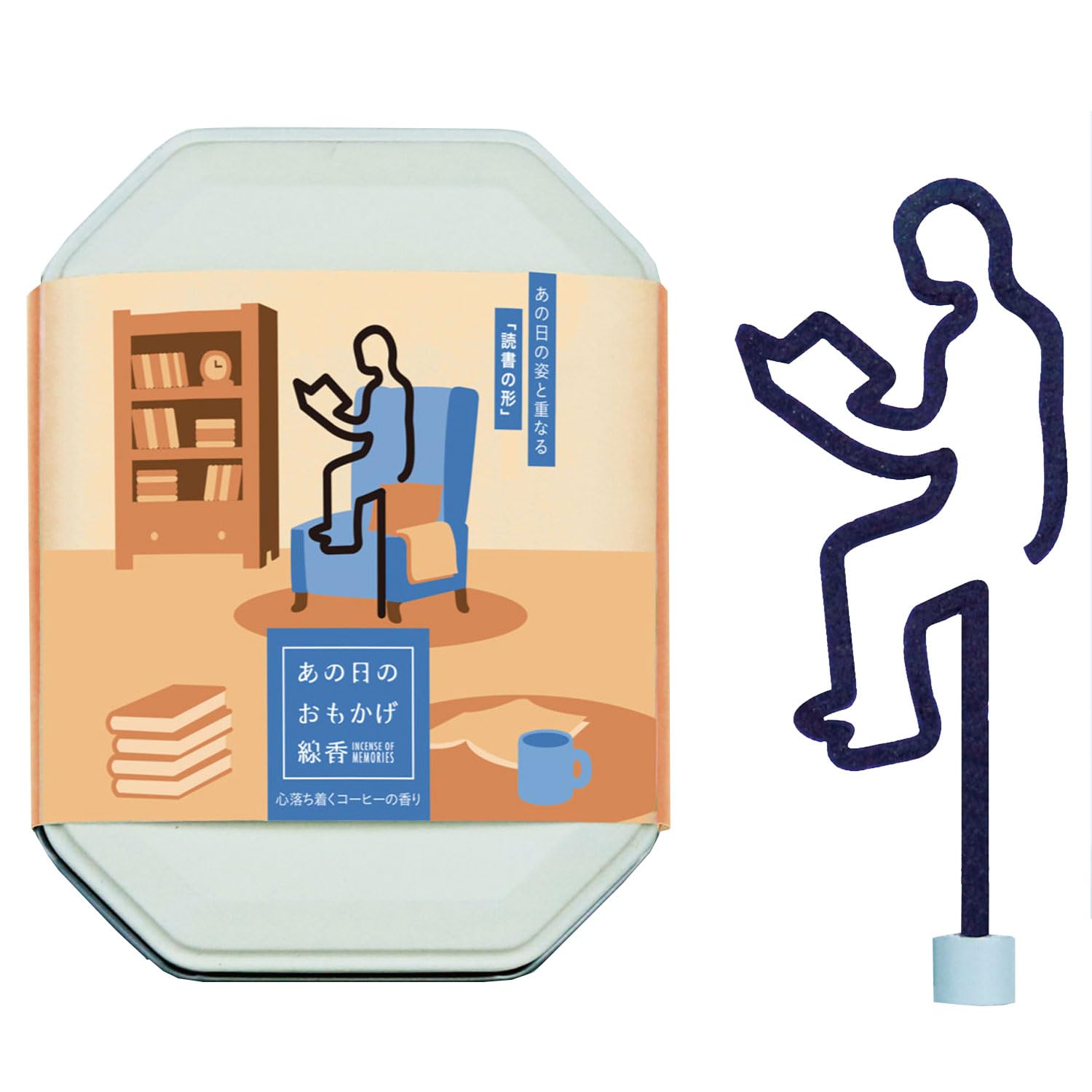 

Kameyama Ano Hi no Omokage Incense Sticks, Reading, 5 Sticks, Soothing Coffee Scent, Magnetic Incense Holder