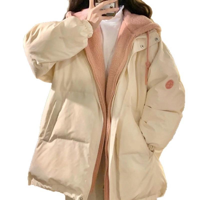 Design winter coat new college style niche padded jacket loose padded jacket padded jacket thickened damp