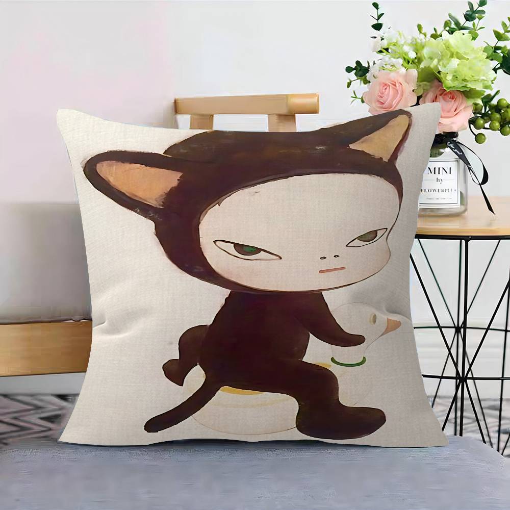 Y-YoshitomoS-Nara Pillowcases Home Bedding Decorative Pillow Cover Wedding Super Soft Pillow Case