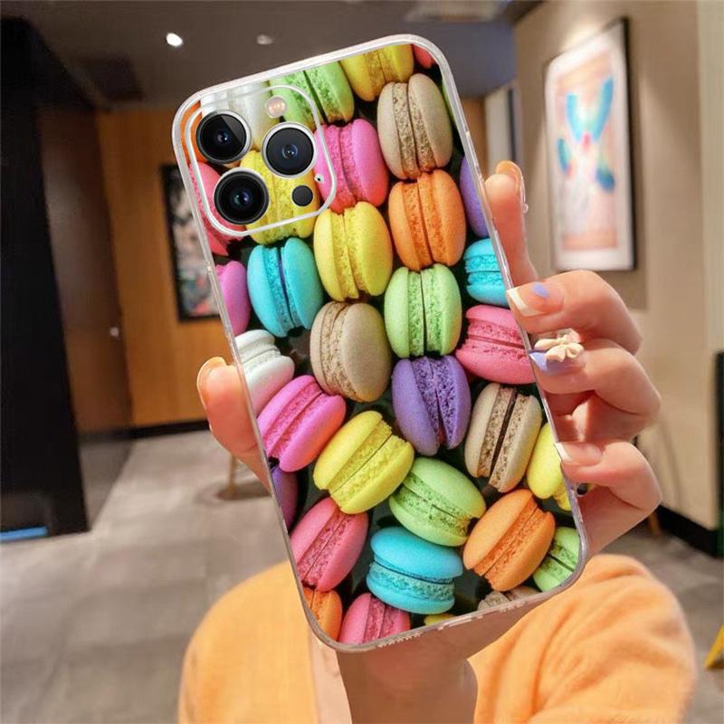 Phone Case For Iphone 17ProMax Air 16 15 14 13 Pro Max 15 16 Pro 15Plus Dessert Ice Cream Macarons Candy