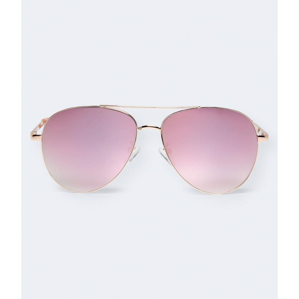 

Aeropostale Женские солнцезащитные очки-авиаторы с цветными линзами розовые