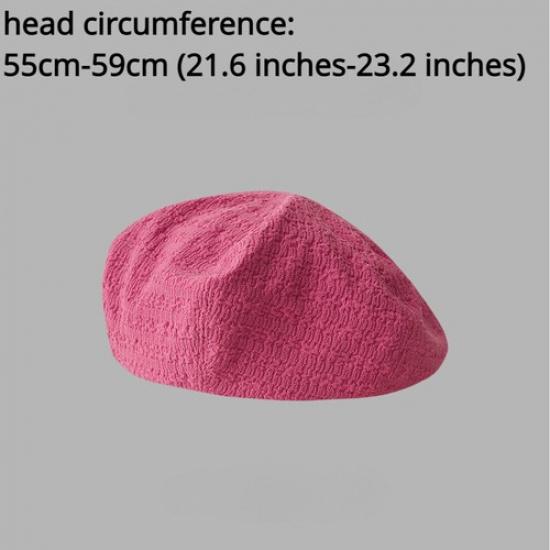 Женская Повседневная Берет Кепка Шапка Художник Живописец Однотонная Летняя Шапка-бини