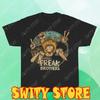 Чоловіча чорна футболка з логотипом Fabulous Furry Freak Brothers, кумедна, розмір S-5XL