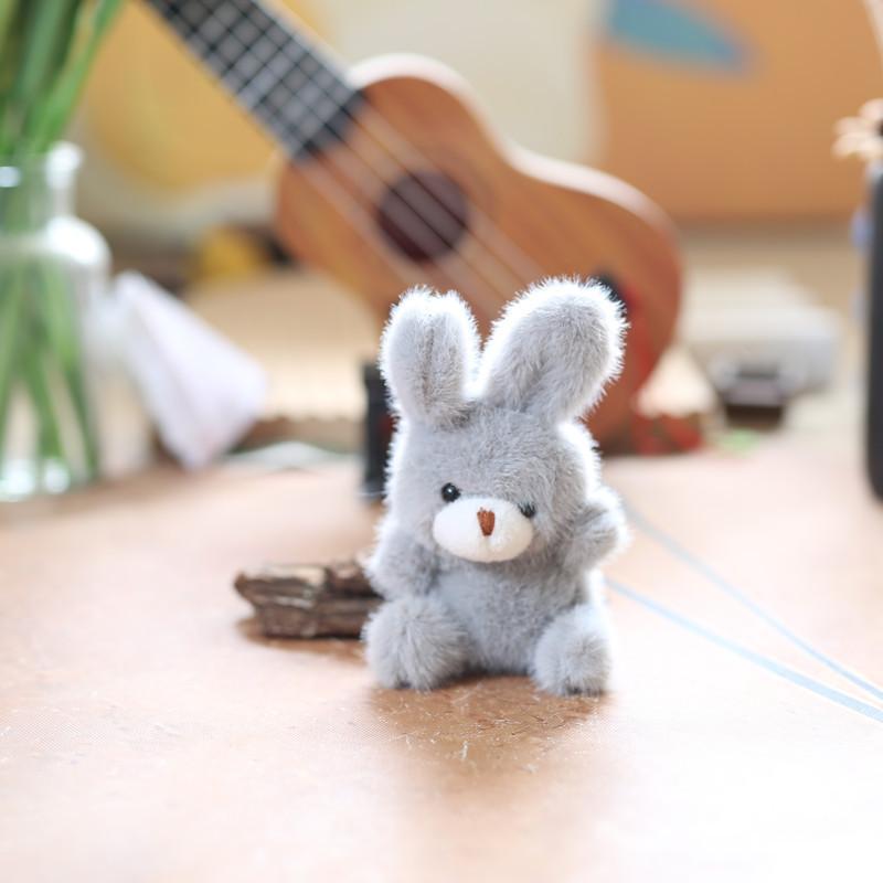 Rabbit Bear Cute Bunny Plush Keychain Pp Cotton Kids Adults Decoration Backpack