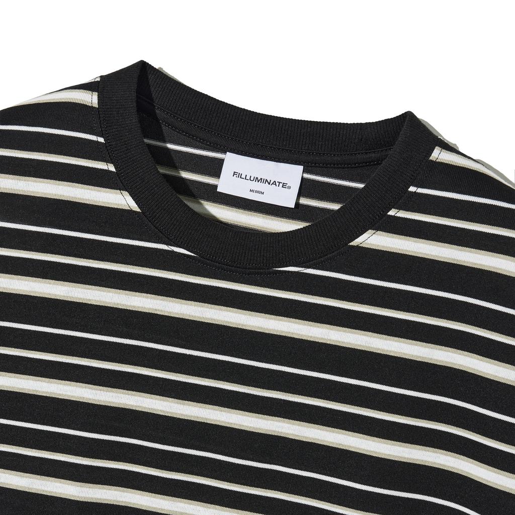 FILLUMINATE Monoline Stripe T-Shirt - Black