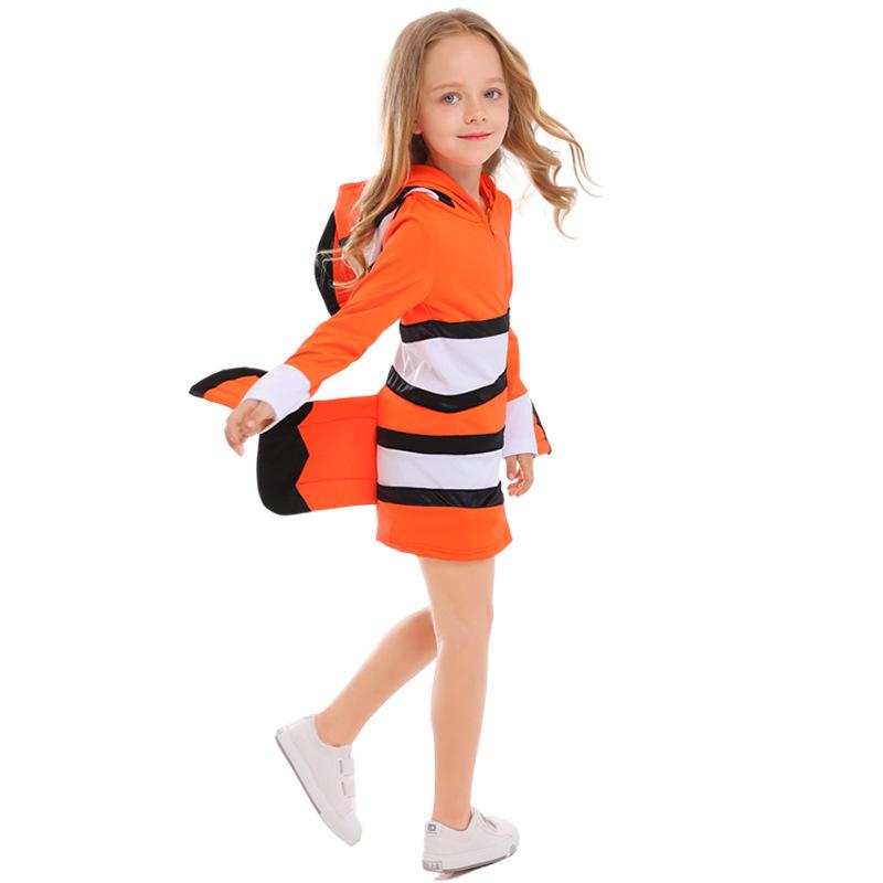 Women's Nemo Fish Cosplay Costume for Halloween Parties
