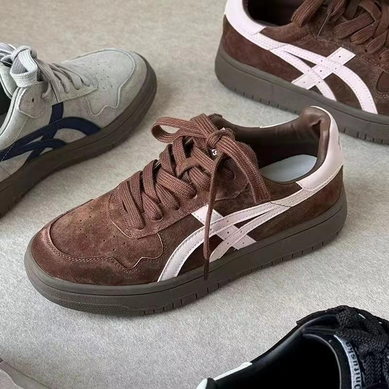 

Ретро универсальные повседневные кроссовки женские весенние новые крутые на платформе повседневные кеды 40 темно-коричневого