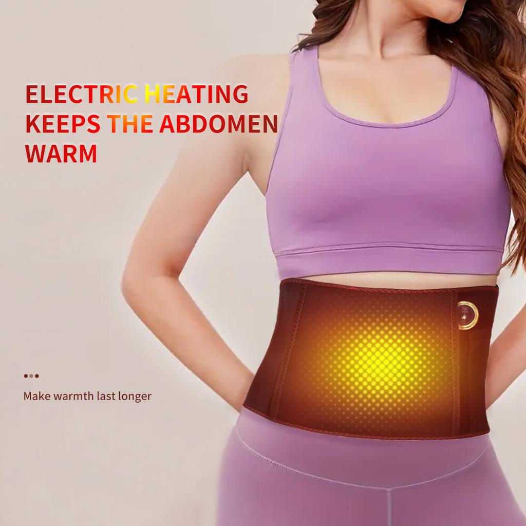 Heated Abdominal Massager Womb Warmer Belt Far-Infrared Heat Therapy Abdominal Pain Lower Back Soreness Women'S Menstrual Care