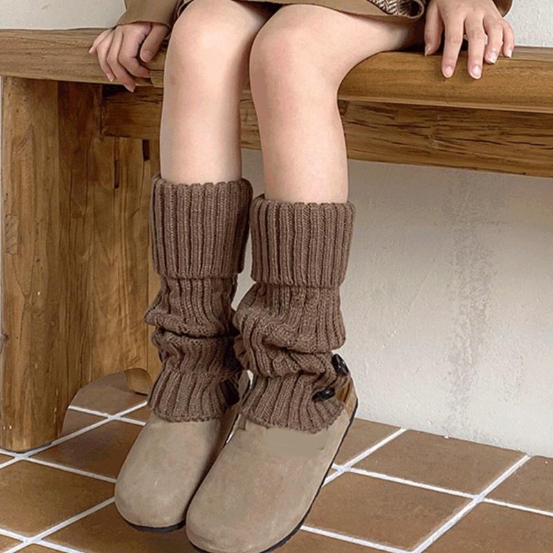 Autumn Winter Socks Leg Warmer Stockings Socks for Girls 2-13 Years Knitted Leg Cover Crochet Long Stockings Socks