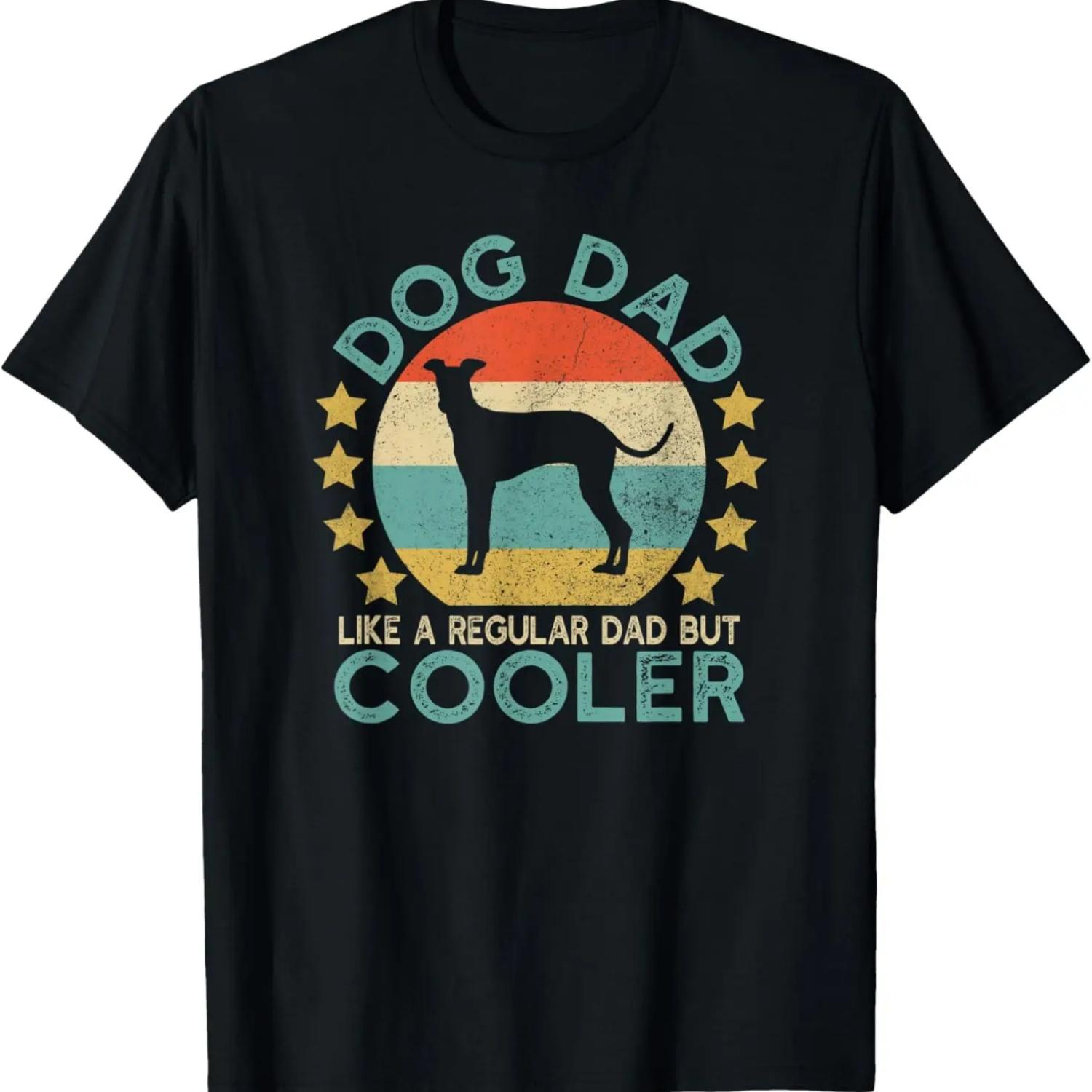 Mens Vintage Funny Italian Greyhound Dog Dad Gift for Owner T-Shirt S