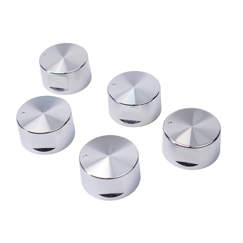 Round Knob Rotary Switches 6mm Diameter Aluminum Alloy Cooktop Parts Easy Installation For Cooktop Modern Simple High Quality