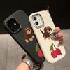 Pro OPPO A16 A38 A57 A58 A74 A78 A98 Reno8T Reno13F Realme C25S C53 C65 Kreslená černá kočka stříbrný okraj měkký tekutý silikonový ochranný kryt
