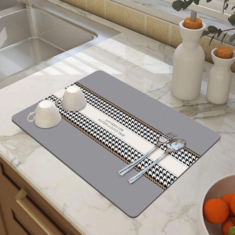 Diatomaceous Earth Kitchen Draining Mat