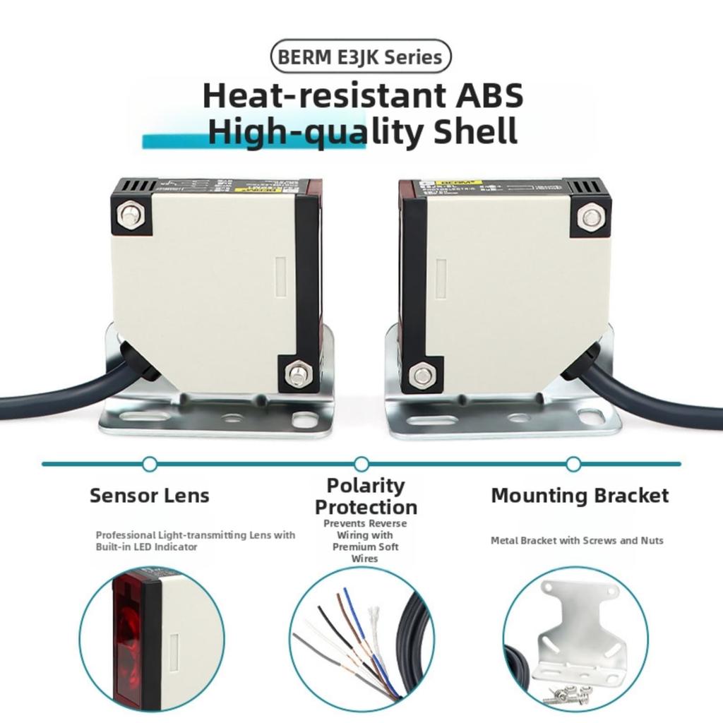 High Precision Infrared Photoelectric Switch Sensor with Reflective Detection for Industrial Automation AC90 250V Five Wire