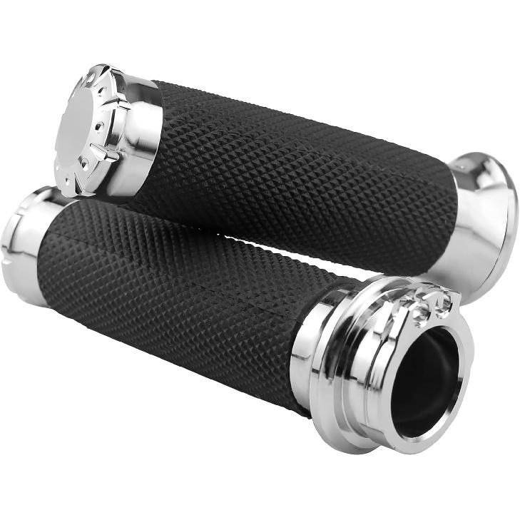 1 Inch/25mm MotorcycleGrips Cable Throttle Hand Grips for Harley Touring Softail Dyna Street Glide Sportster 883/1200Cruisers Choppers
