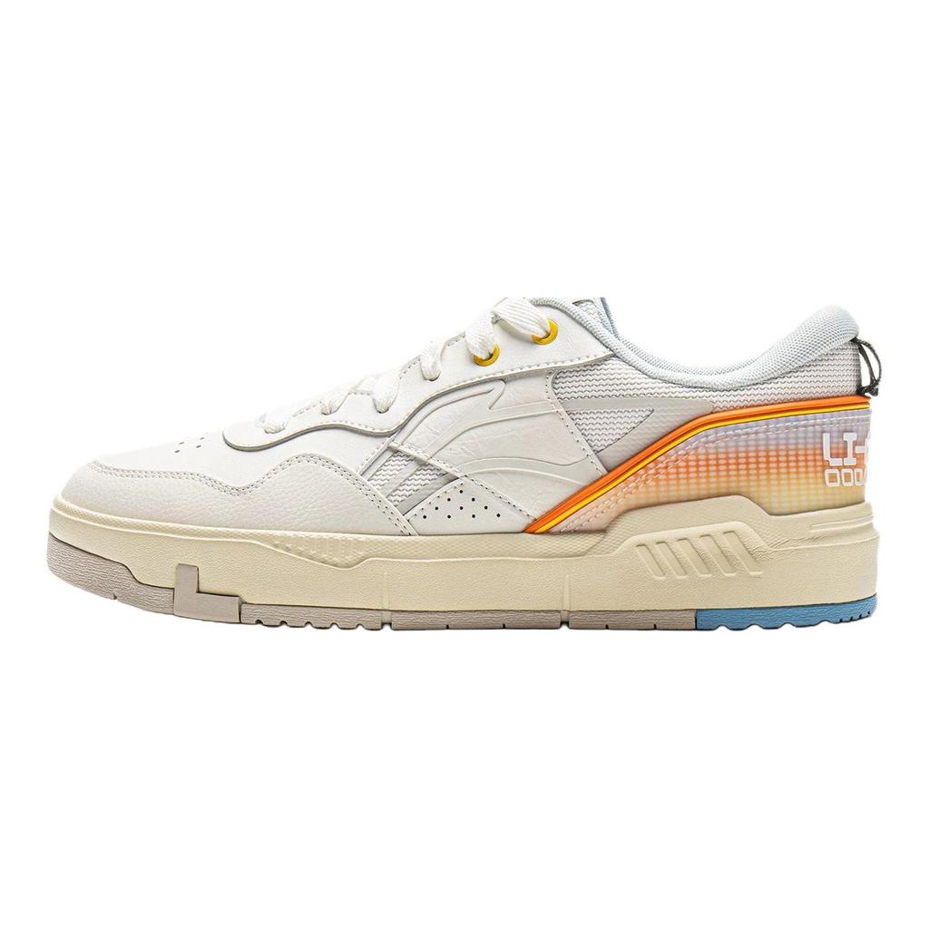 Li Ning Common 80s Coverage Slip Resistant Abrasion Resistant Breathable Height Increasing Low top Skateboard Shoes AGCV207-3
