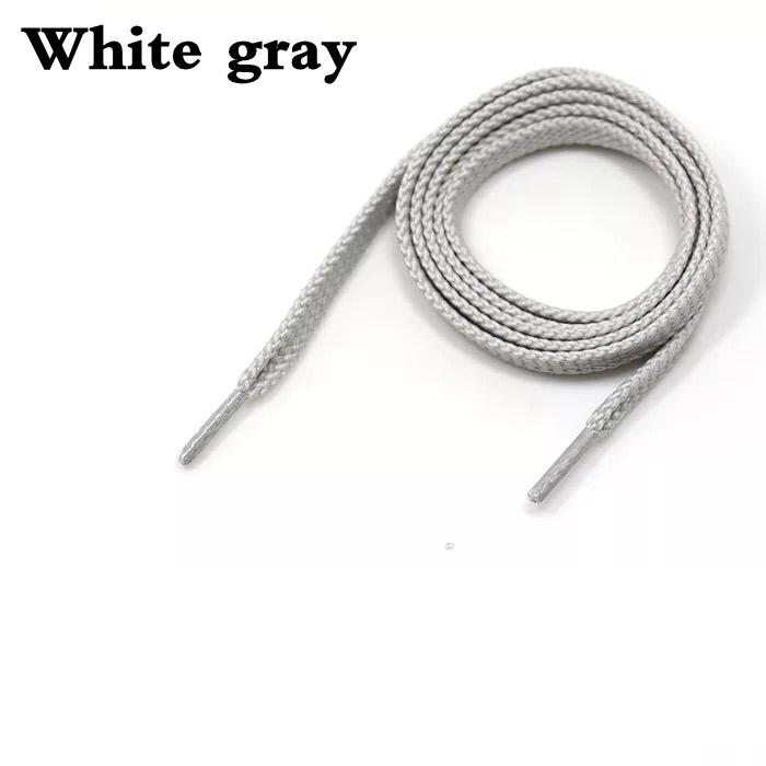 1 Paar 28 Kleuren Klassieke Platte Schoenveters Kwaliteit Effen Kleur Sneakerschoenveters voor Alle Schoenen Koorden 100cm 120cm 140cm 160cm 120cm gray