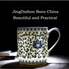 Kubek z porcelany Jingdezhen w kolorze niebiesko-białym, ceramiczny kubek z chińskim smokiem, kubek do wody na spotkania biurowe, kubek z porcelany kostnej na zieloną herbatę i kawę