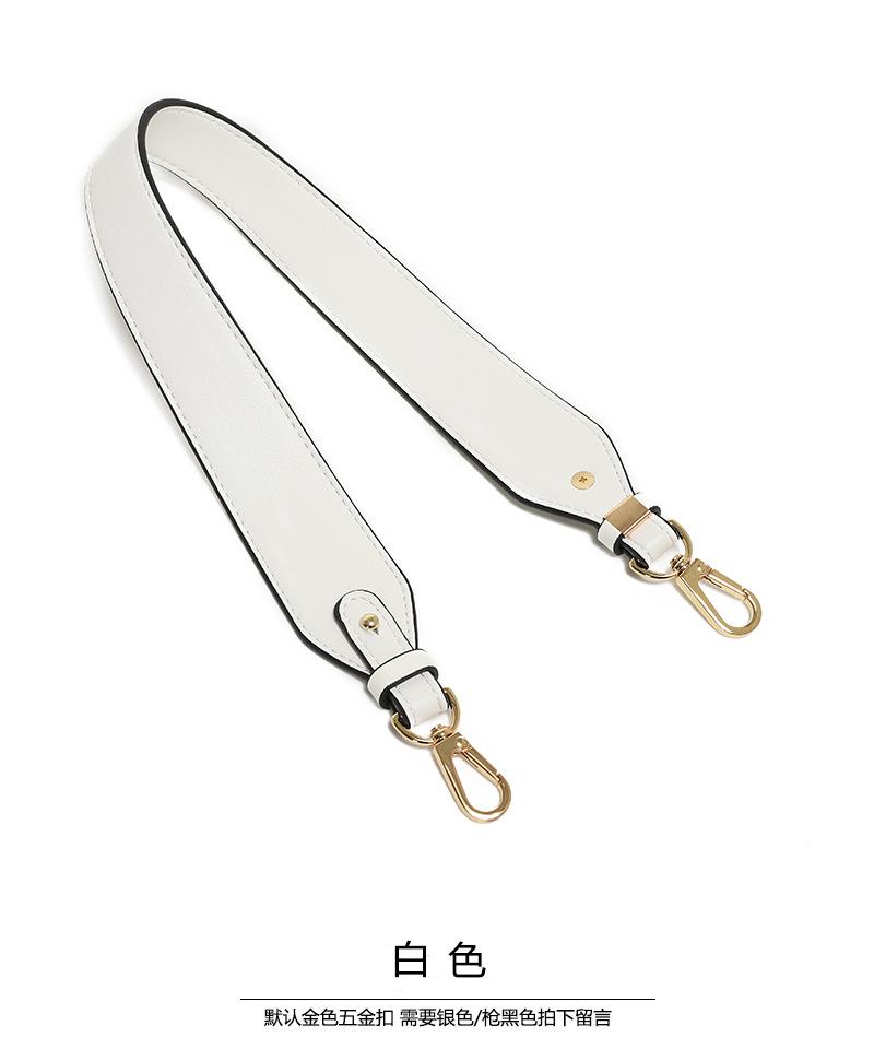 Universal Single Shoulder Armpit Wide Strap Versatile Beeswax Ebony Color Bag Accessories Purchase Solid