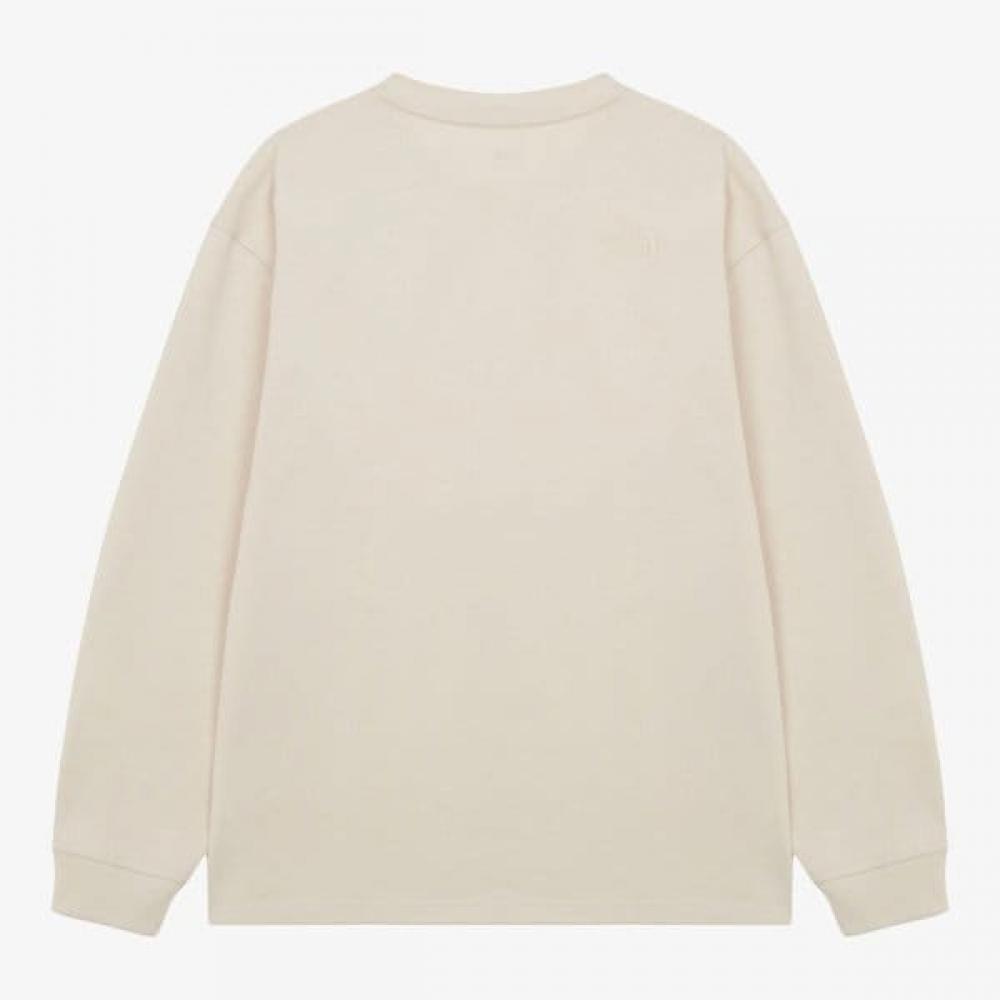 The North Face NT7Tr55b Men S eaSy On lOng Sleeve T ShirT Cream