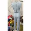 Summer European American Fashion Temperament Sleeveless Simple Thin Solid Color Suit Pants