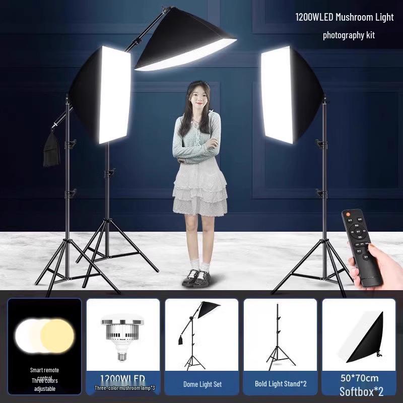 5070 Softbox Lighting Kit for Photography & Video Broadcasting: Indoor Portrait & Clothing Shooting